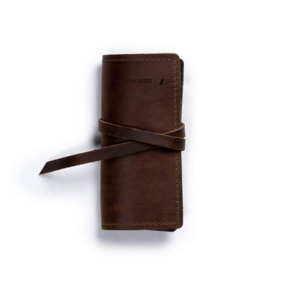 
                  
                    Leather Book of Flies - Fish On! Custom Rods One of our favorites, the Leather Book of Flies keeps your flies dry in style. Handcrafted with genuine top-grain leather, the Book of Flies is designed to hold up to 20 of your best tied flies. You'll be ready to take on your next fly-fishing adventure with ease. The high-quality leather provides a protective and stylish home for your favorite flies.
                  
                