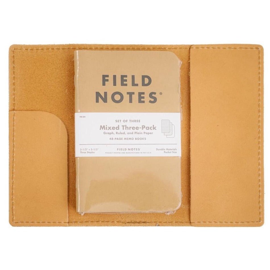 Leather Carry Memo Book Cover - Fish On! Custom Rods