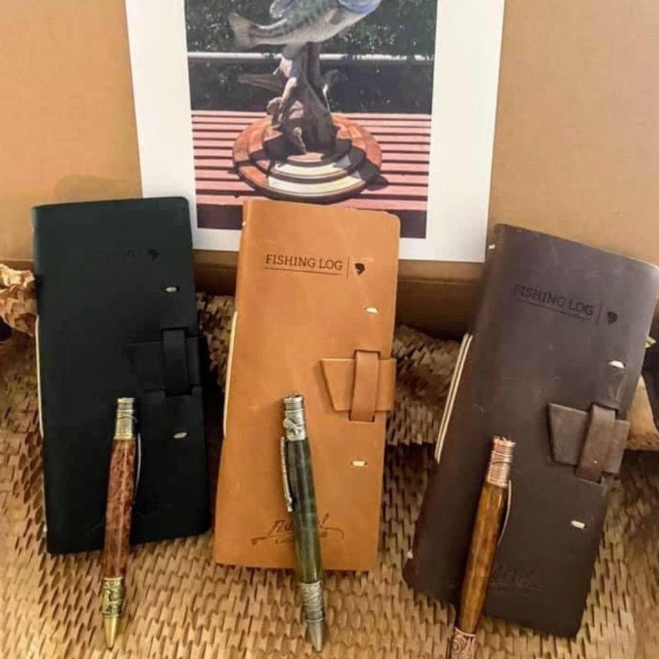 
                  
                    Leather Fishing Log Book - Fish On! Custom Rods
                  
                