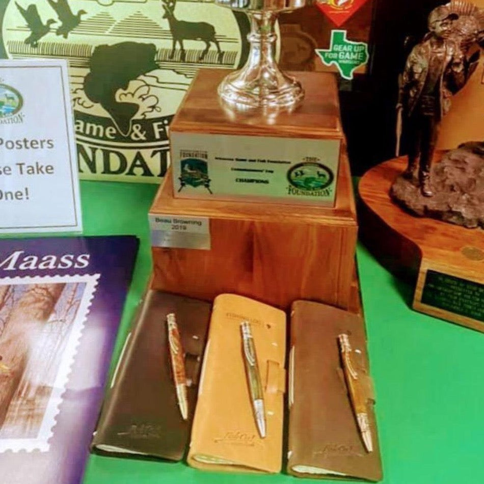 
                  
                    Leather Fishing Log Book - Fish On! Custom Rods
                  
                