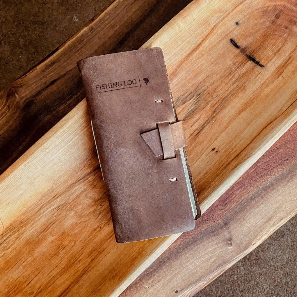 
                  
                    Leather Fishing Log Book - Fish On! Custom Rods
                  
                