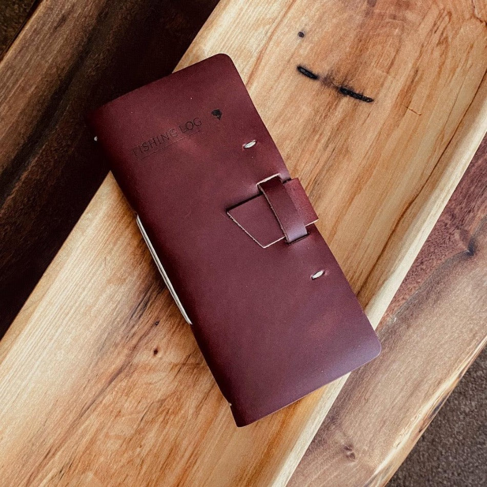 
                  
                    Leather Fishing Log Book - Fish On! Custom Rods
                  
                