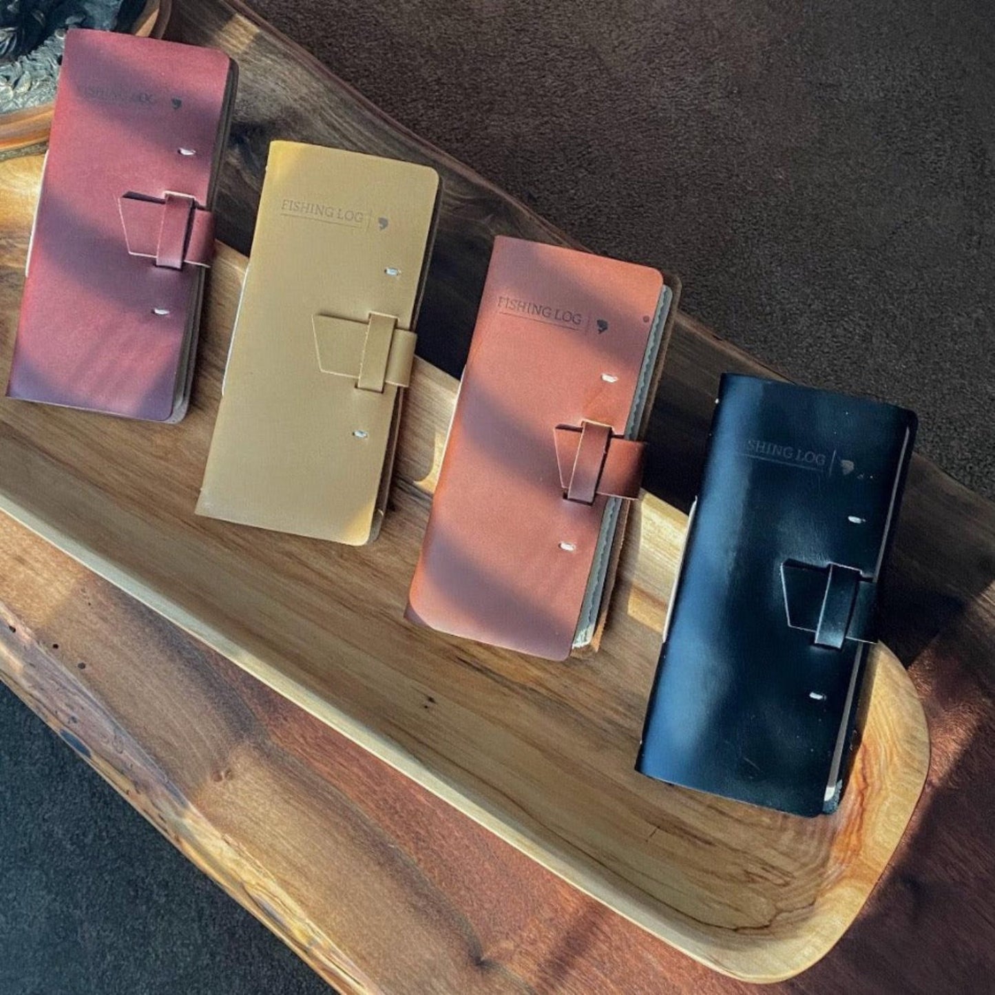 Leather Fishing Logbook - Fish On! Custom Rods