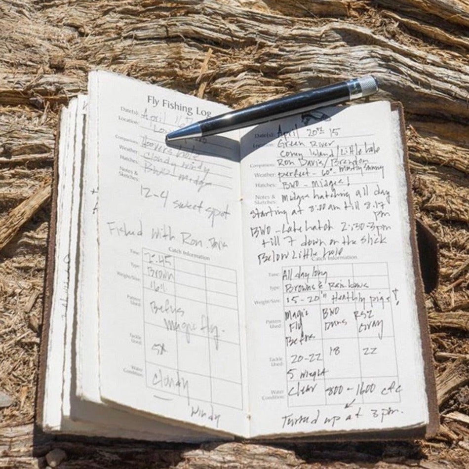 
                  
                    Leather Fly Fishing Log Book - Fish On! Custom Rods
                  
                