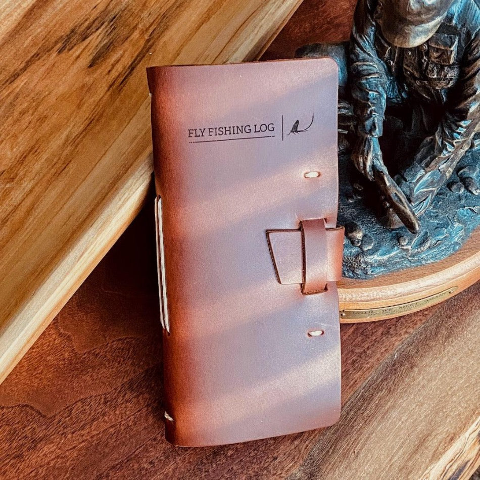 
                      
                        Leather Fly Fishing Log Book - Fish On! Custom Rods
                      
                    