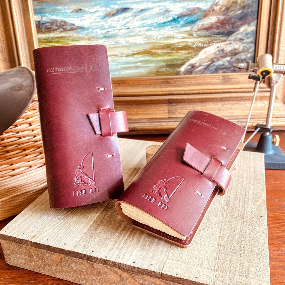 Leather Fly Fishing Log Pro Edition - Fish On! Custom Rods