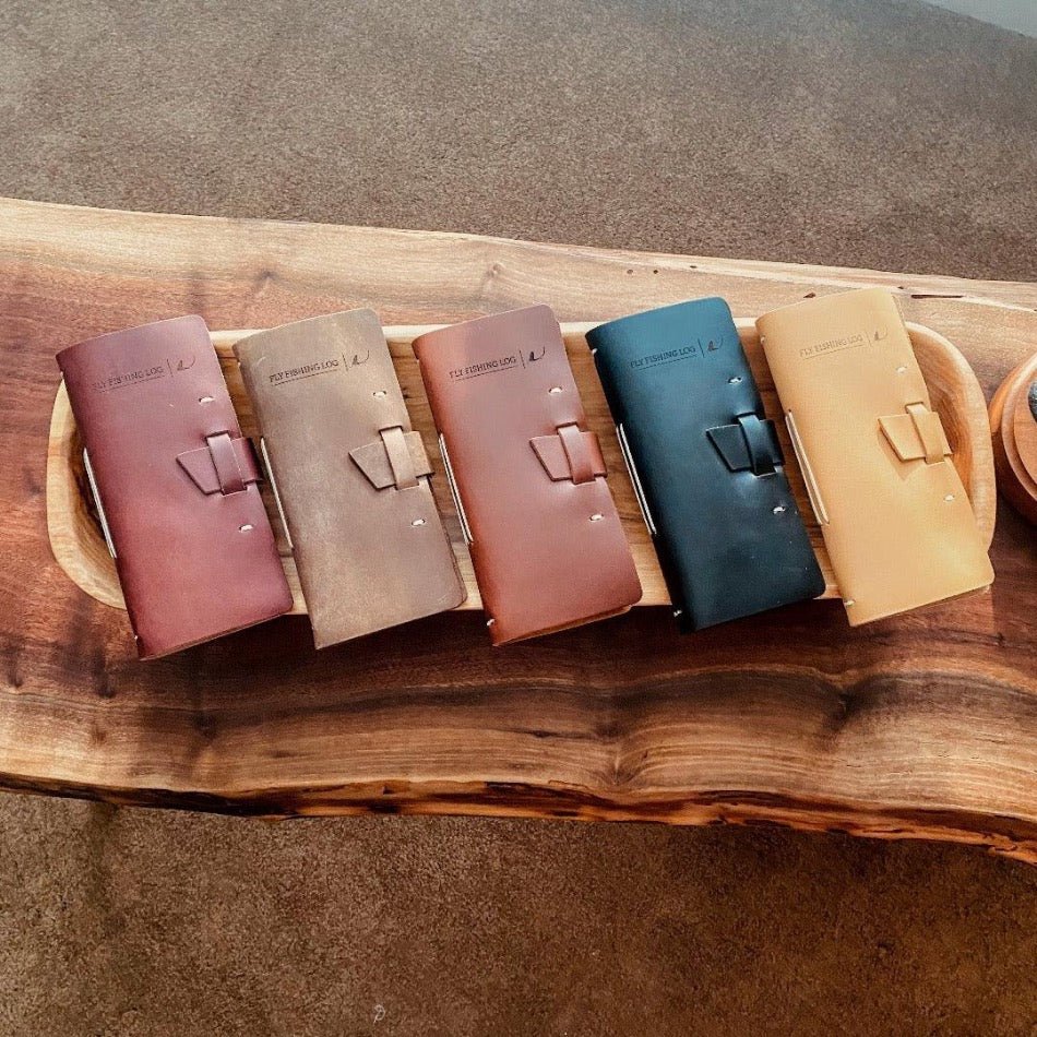 Leather Fly Fishing Logbook - Fish On! Custom Rods