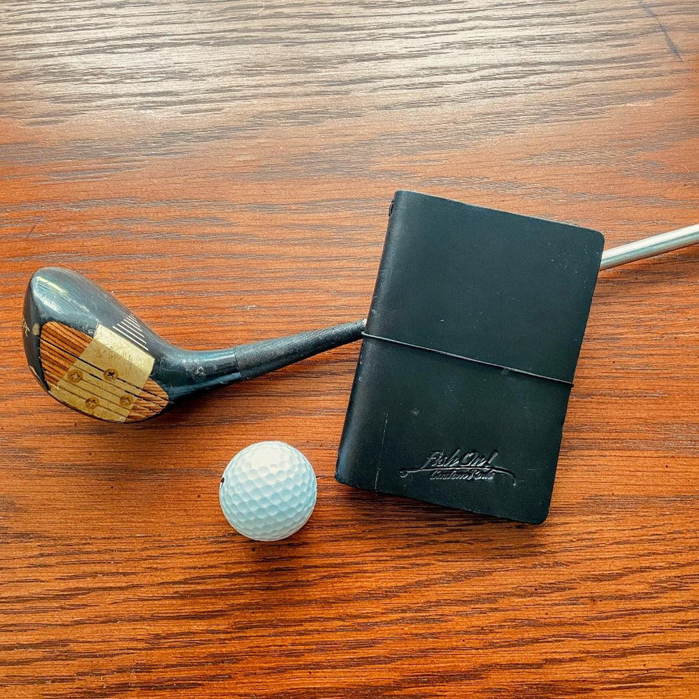 Leather Golf Log -Refillable - Fish On! Custom Rods