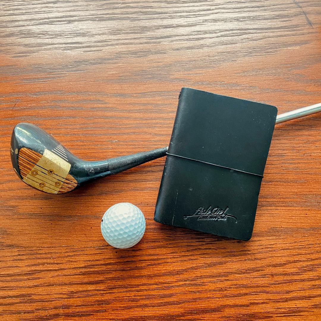 Leather Golf Logbook - Fish On! Custom Rods
