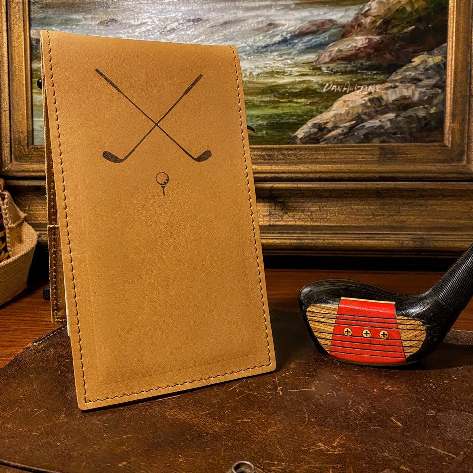 
                  
                    Leather Golf Yardage Book Holder - Fish On! Custom Rods
                  
                