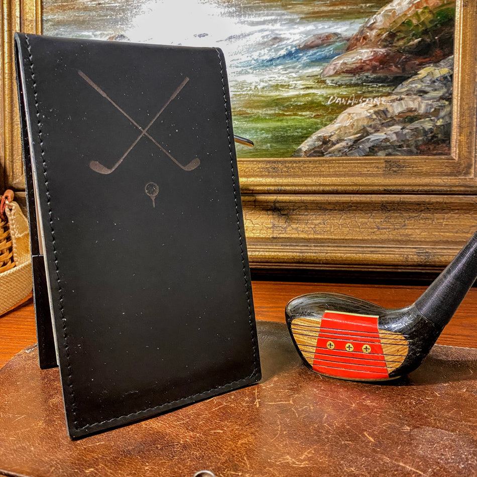 
                  
                    Leather Golf Yardage Book Holder - Fish On! Custom Rods
                  
                