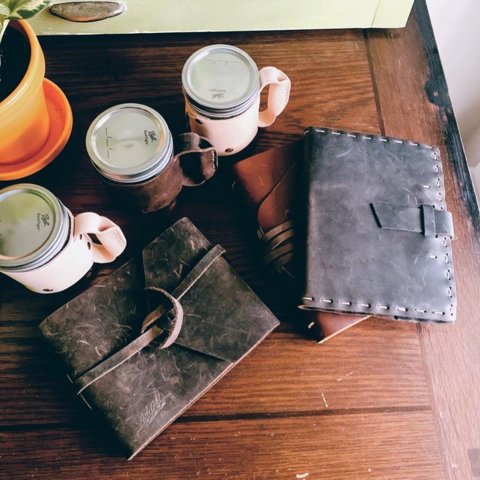 Leather Guest Registry - Fish On! Custom Rods