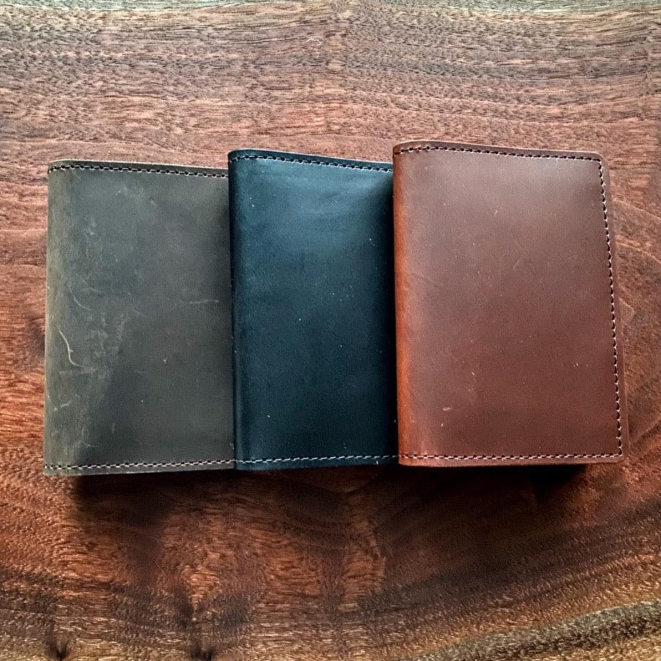 Leather Traveling Outdoorsman Wallet - Fish On! Custom Rods