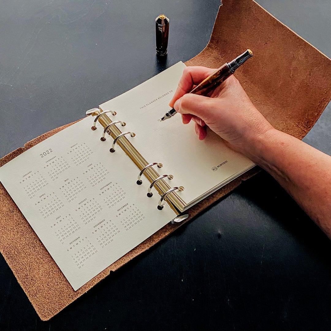 
                  
                    Leather Weekly Task Planner-Small - Fish On! Custom Rods
                  
                