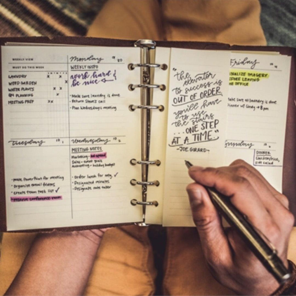 
                  
                    Leather Weekly Task Planner-Small - Fish On! Custom Rods
                  
                
