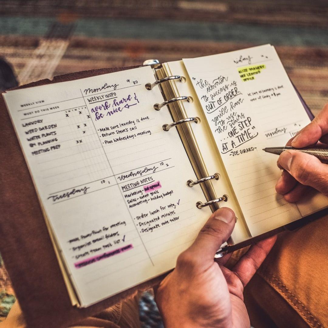 
                  
                    Leather Weekly Task Planner-Small - Fish On! Custom Rods
                  
                