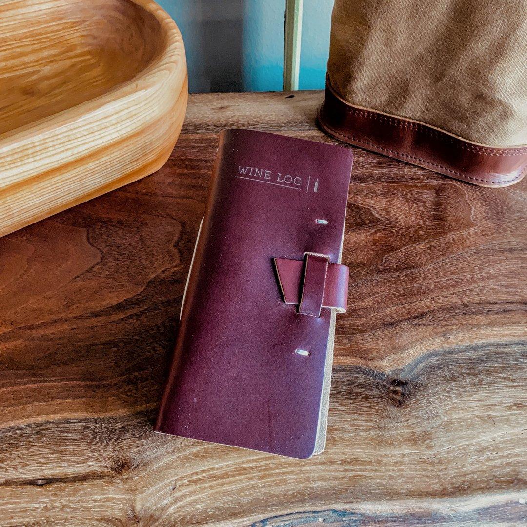 
                  
                    Leather Wine Log Book - Fish On! Custom Rods
                  
                