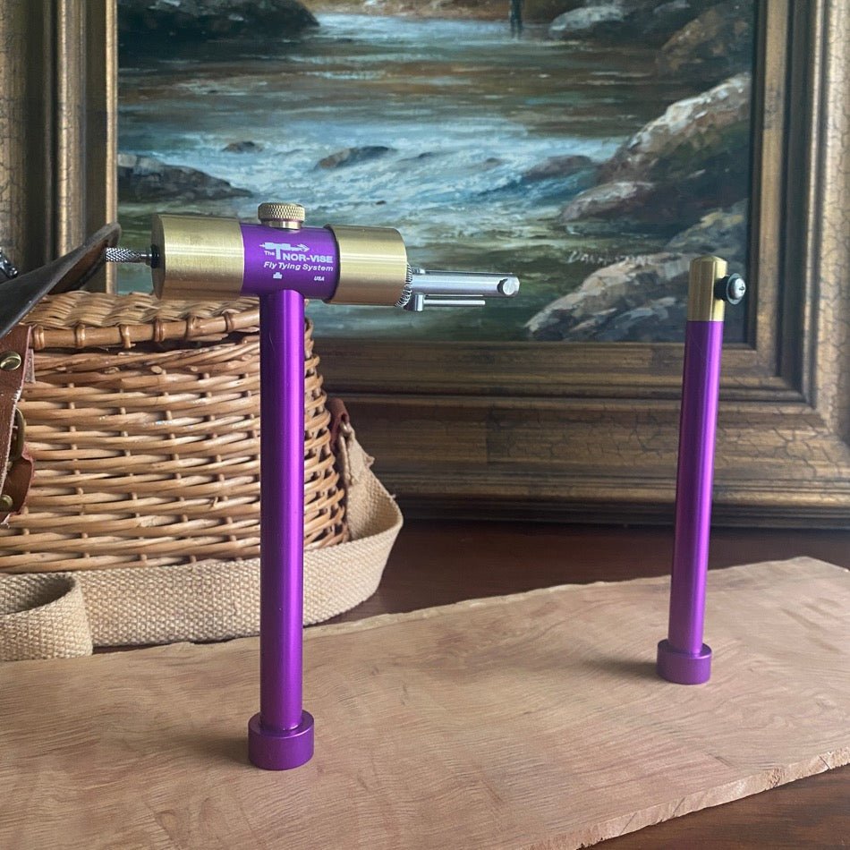 Legacy C - Royal Purple Stainless Steel Vise - Fish On! Custom Rods