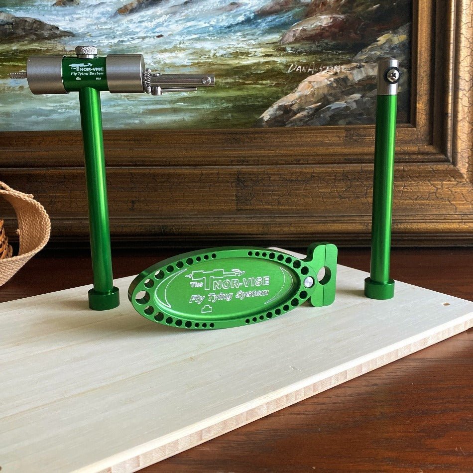 Legacy C - Shamrock Green Stainless - Steel Vise - Fish On! Custom Rods