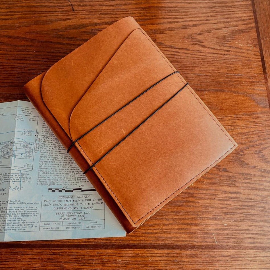Moleskine Classic XL Leather Notebook Cover - Premium Quality - Fish On! Custom Rods