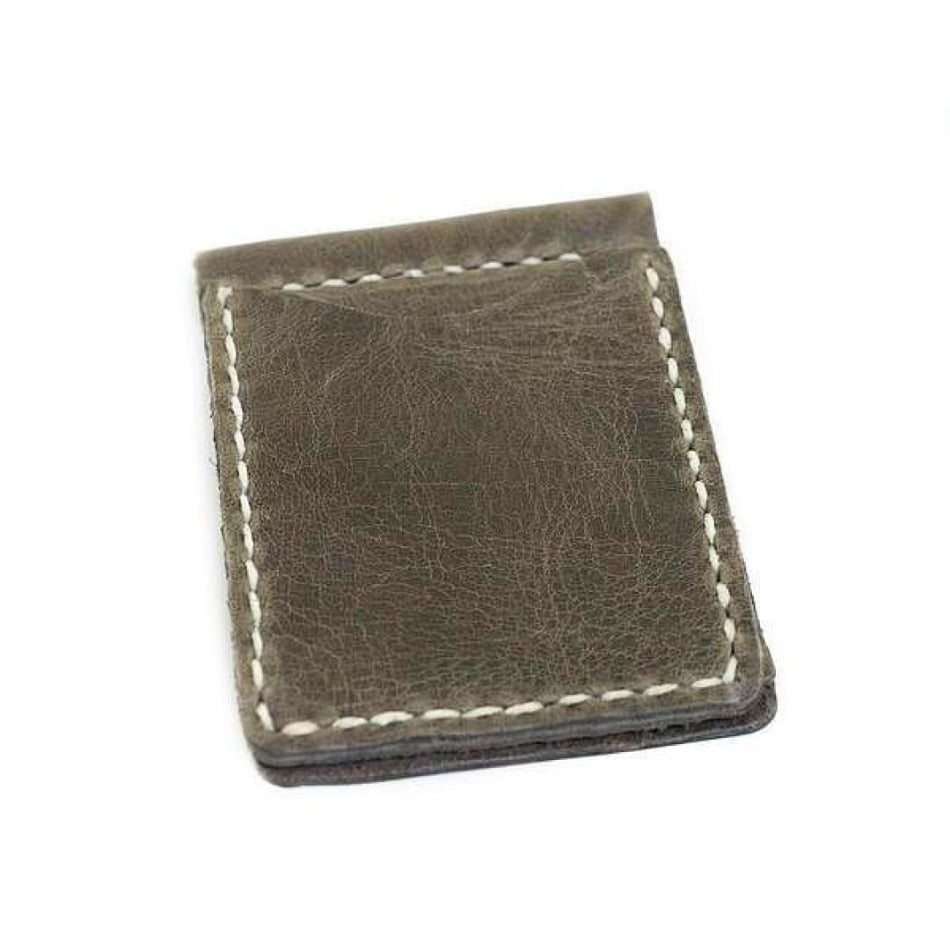 Money Clip Leather Wallet - Fish On! Custom Rods