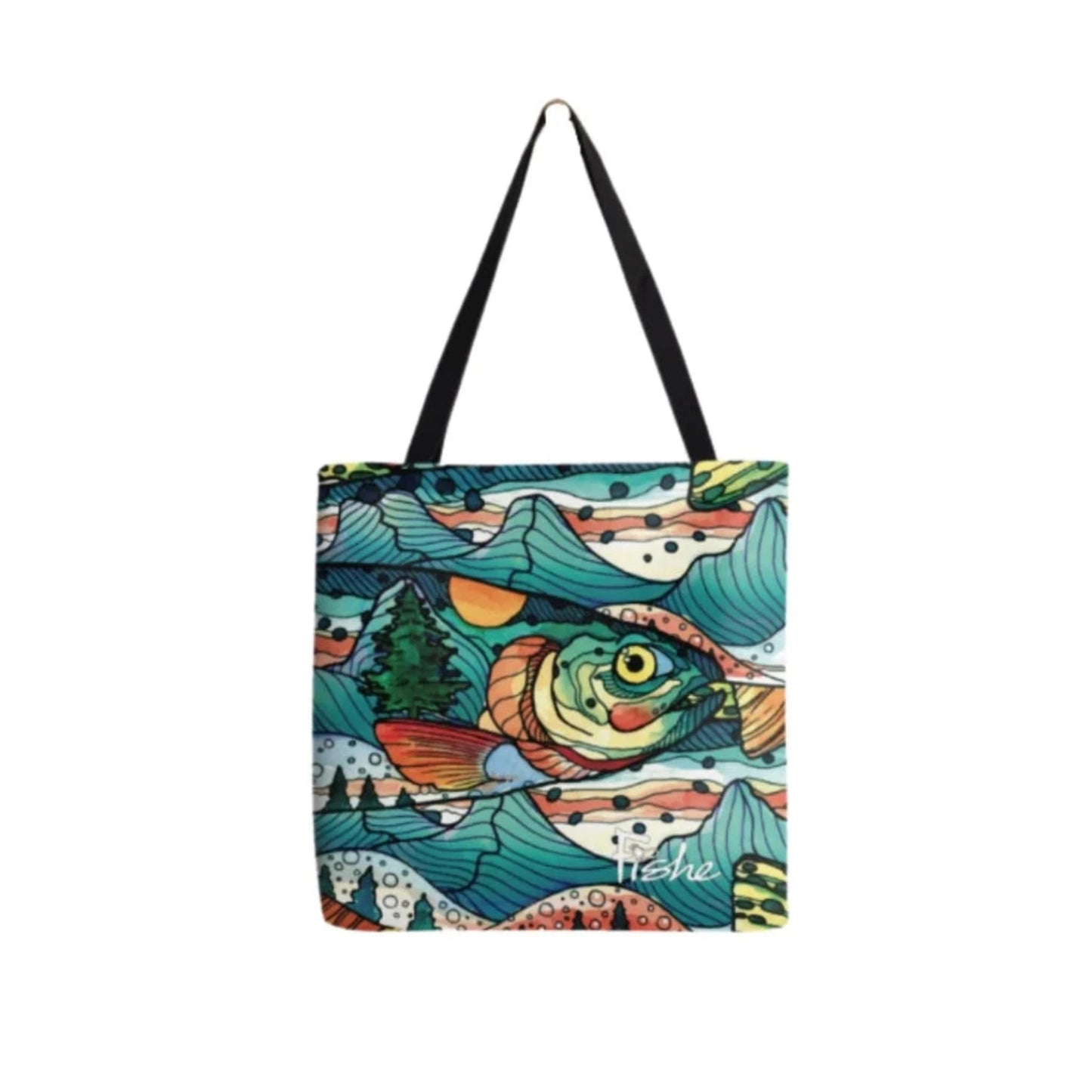Mt. Cutty Canvas Tote - Fish On! Custom Rods