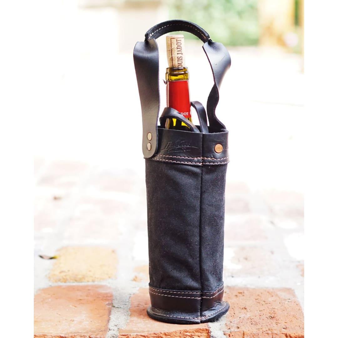 Napa Leather Wine Tote - Fish On! Custom Rods