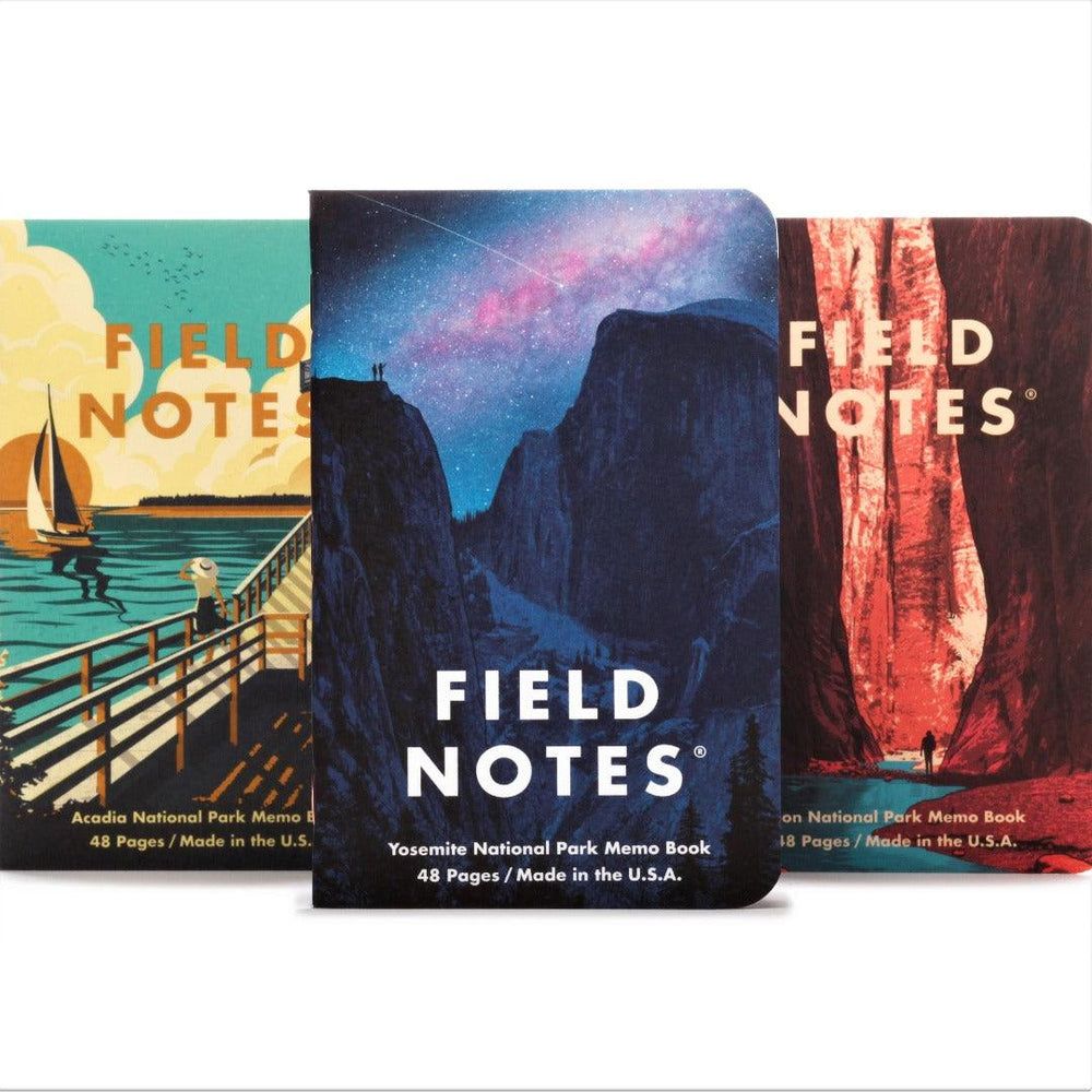 National Parks Series A 3-Pack - Yosemite National Park, Zion National Park, Acadia National Park - Fish On! Custom Rods