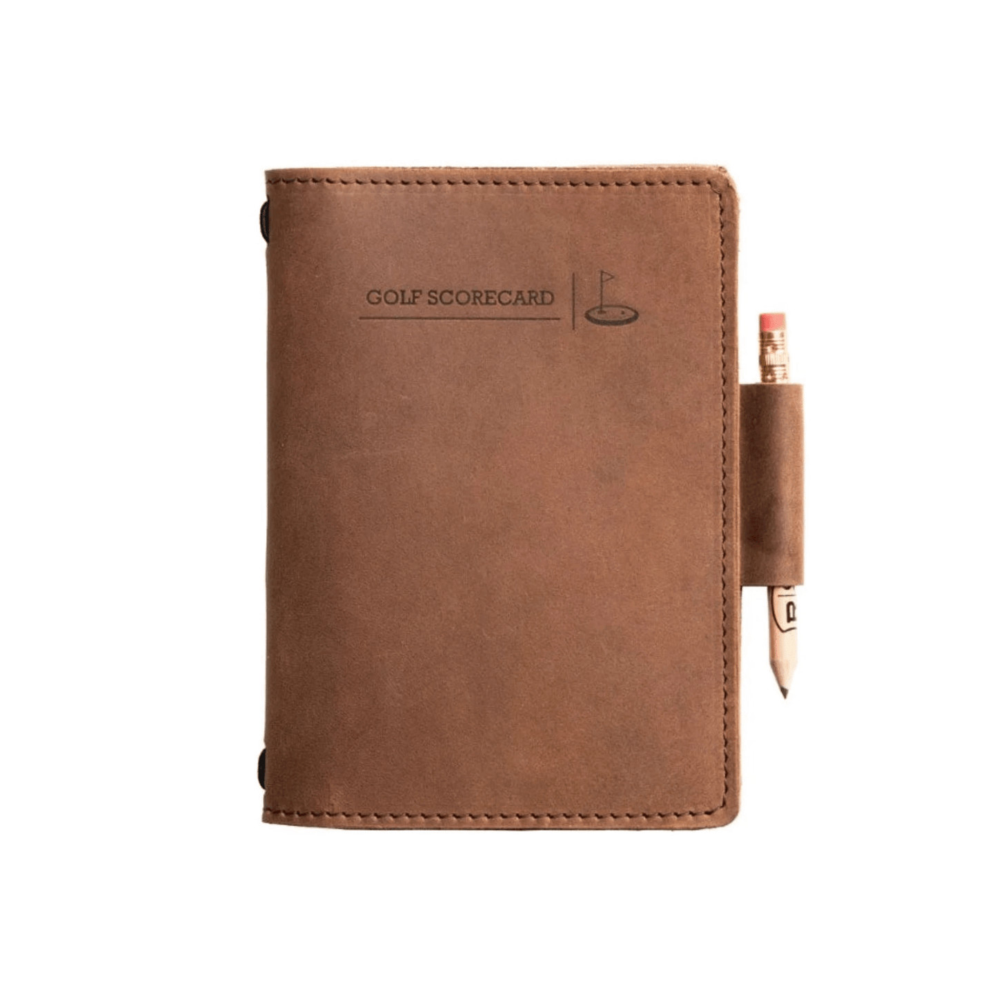Premium Leather Golf Scorecard Holder - Stylish & Functional - Fish On! Custom Rods