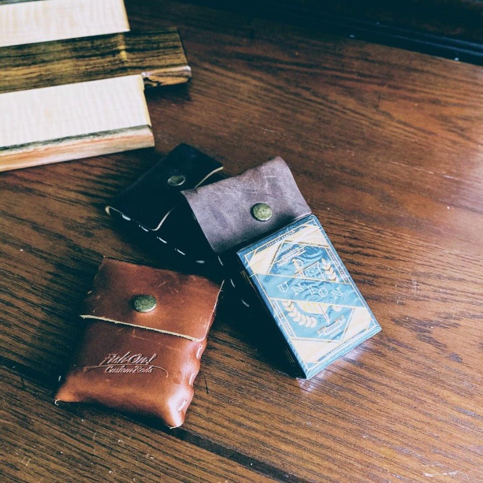 Prestige Leather Case with Union Playing Cards - Fish On! Custom Rods