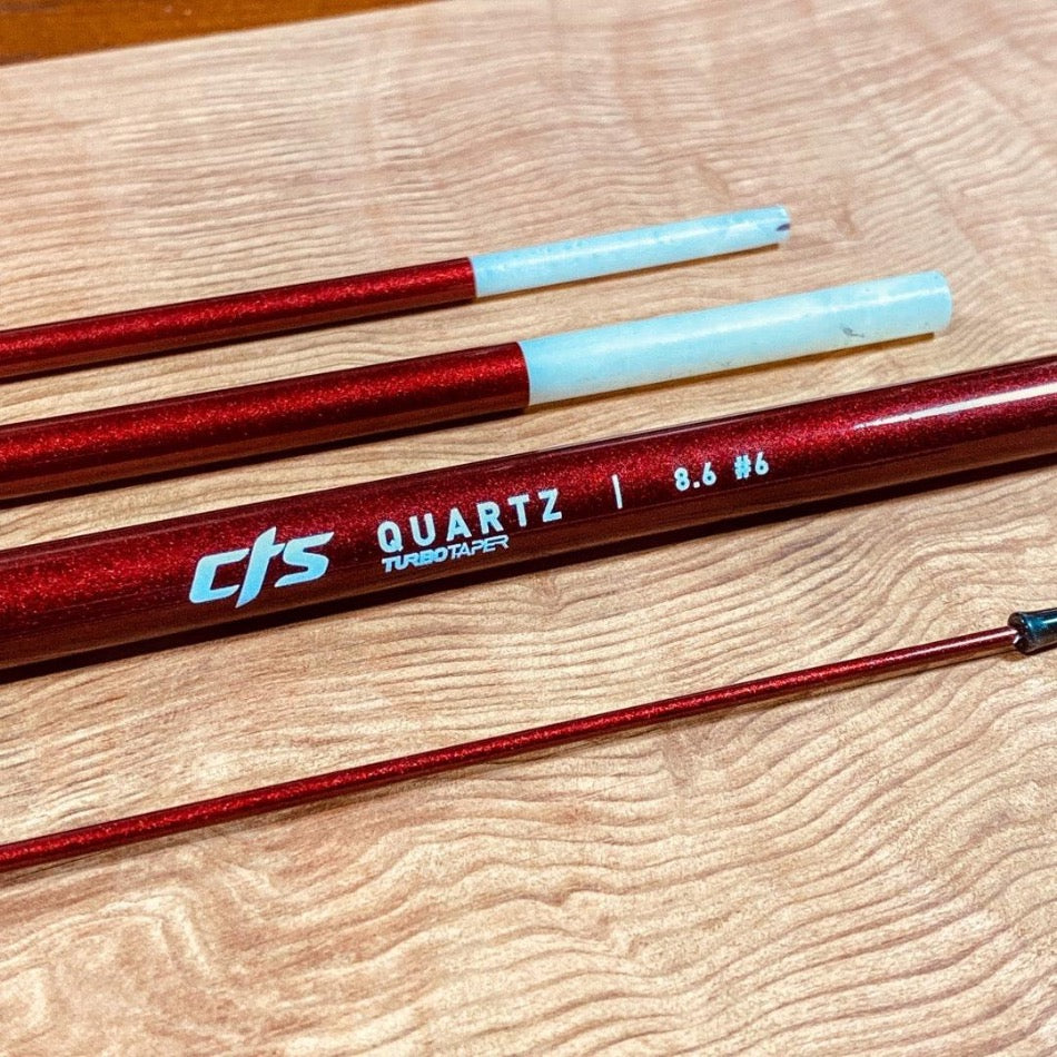 
                  
                    Quartz CrystalGlass TurboTaper™ Jewel 8’ 6” 6wt 4pc - Fish On! Custom Rods
                  
                