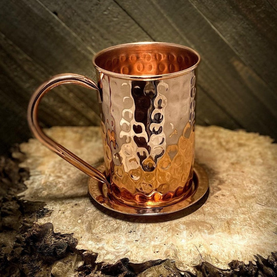 Roosevelt - Hammered Copper Mug - Fish On! Custom Rods