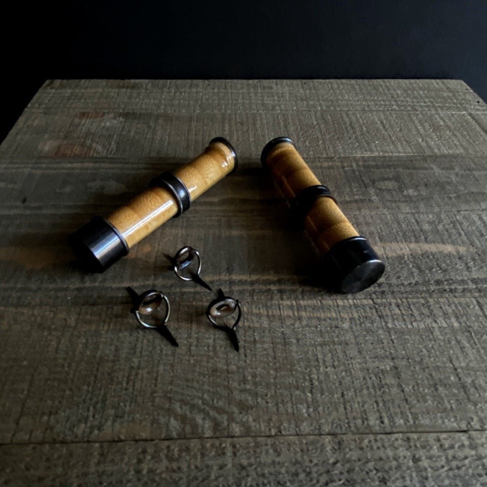 Stacked Bamboo Reel Seat Natural - Fish On! Custom Rods