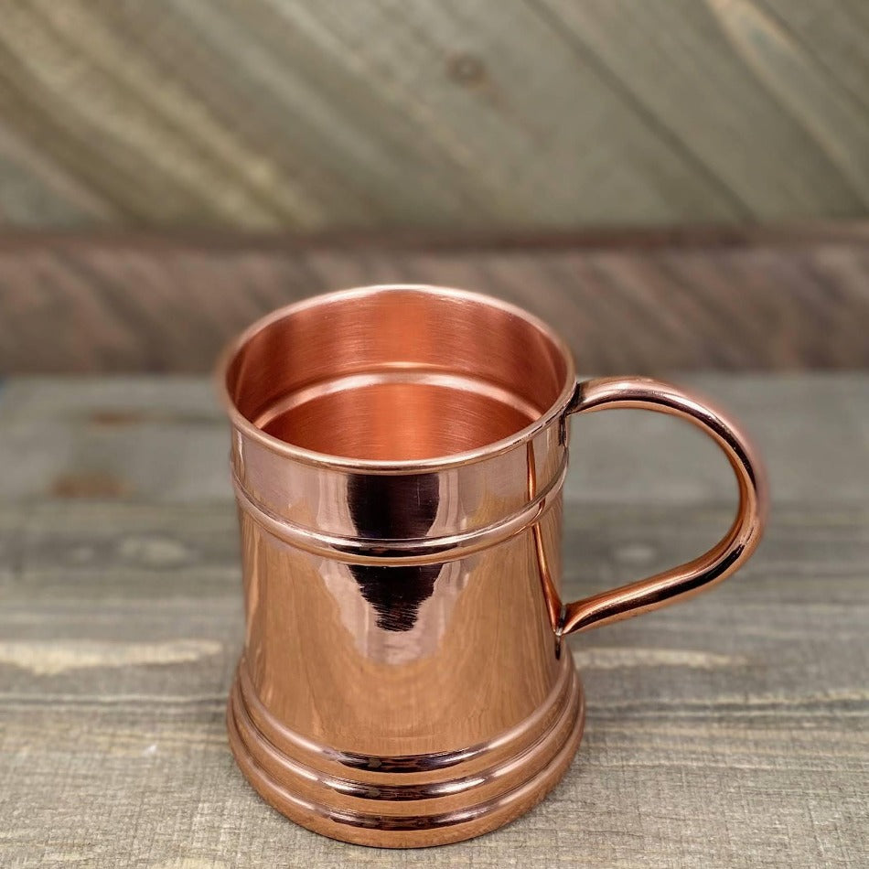 
                      
                        Sip a favorite ale or lager from this Stein Copper Moscow Mule Beer Mug for an exceptional 16-ounce drinking experience. With its classic copper style, pair it with our Leather Beer Journal for an unparalleled drinking experience in any setting! Stein Copper Moscow Mule Beer Mug - Fish On! Custom Rods
                      
                    