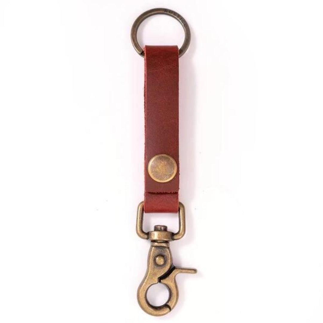 Super Loop Leather Key Chain - Fish On! Custom Rods