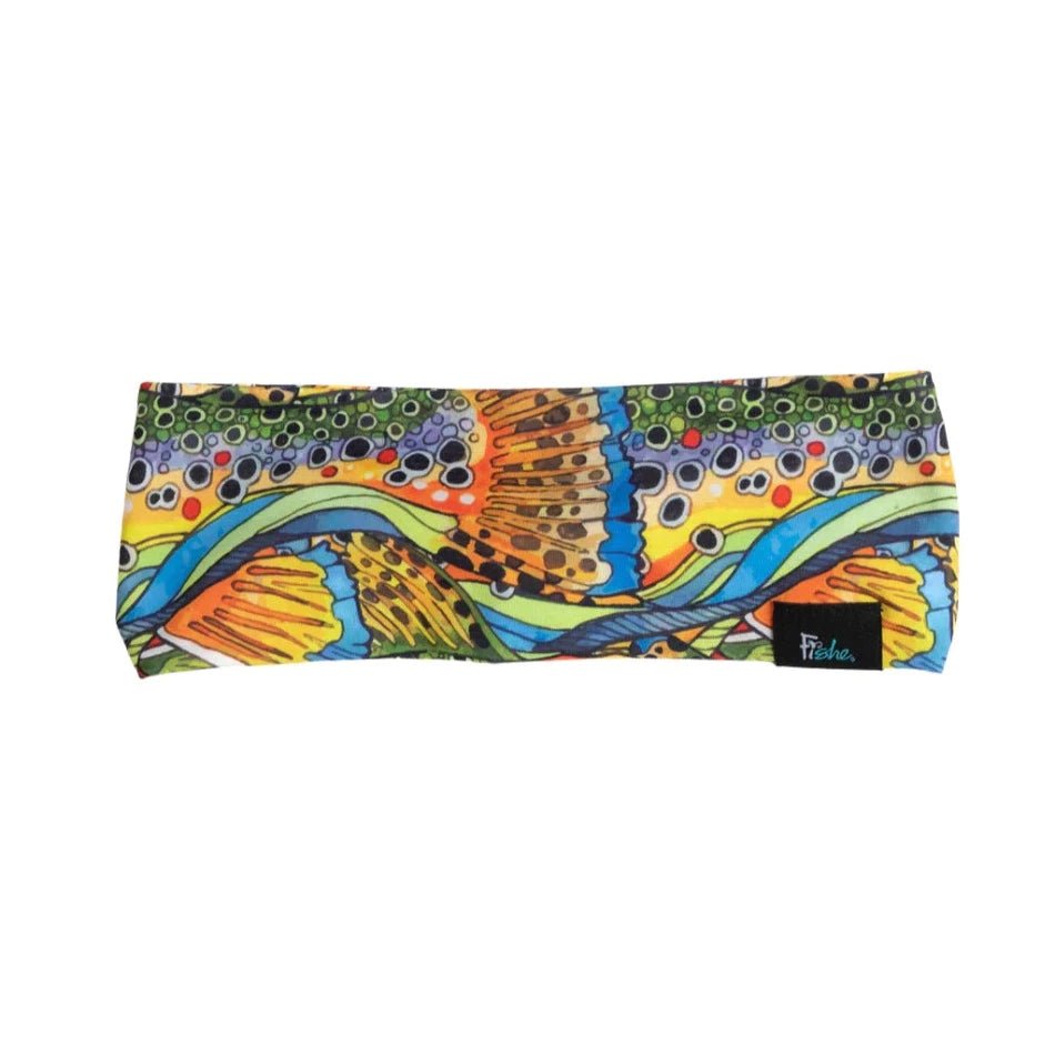 Unbound Brown Jersey Headband - Fish On! Custom Rods