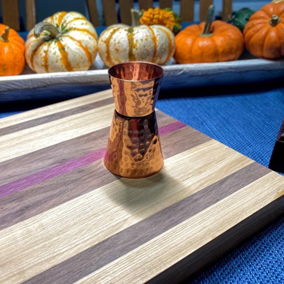 Vintage Copper Jigger - Hammered - Fish On! Custom Rods