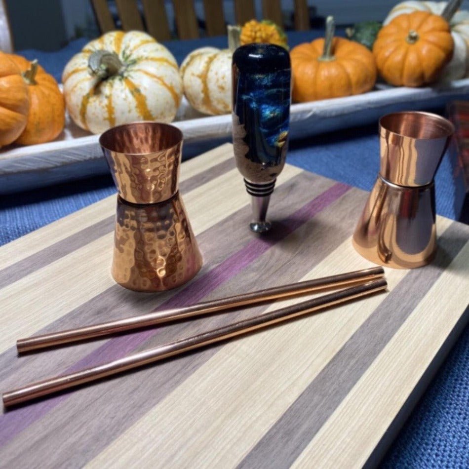 Vintage Copper Jigger - Hammered - Fish On! Custom Rods