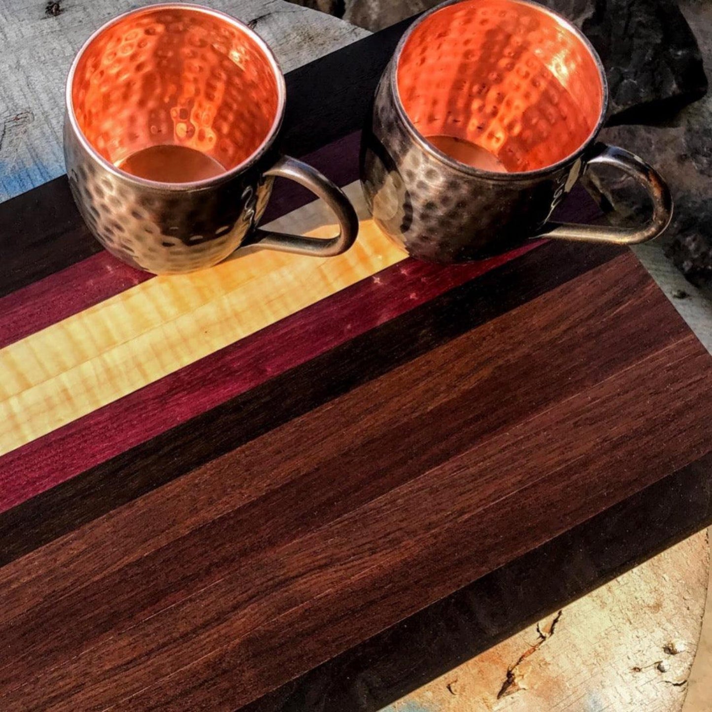 Vintage Hammered Copper Mug | Antique Design | Pure Copper - Fish On! Custom Rods