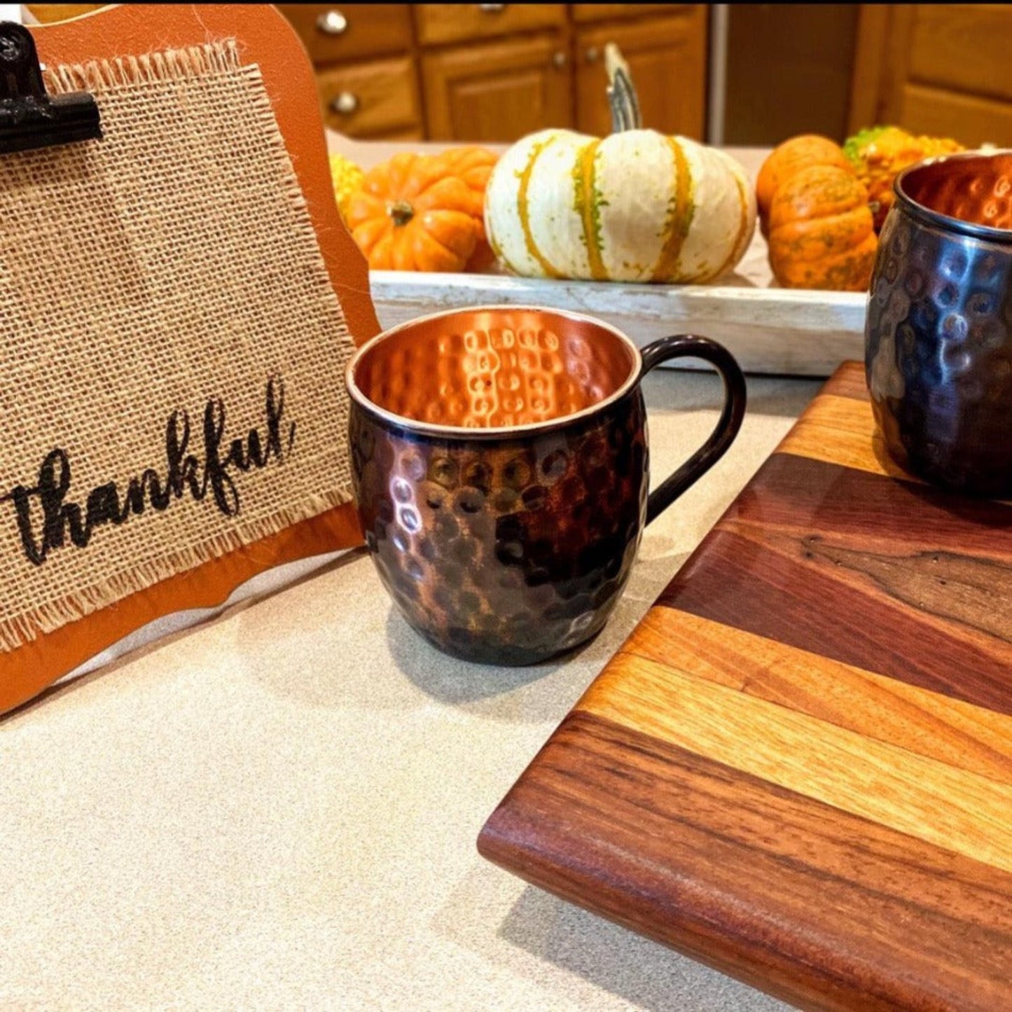 Vintage Hammered Copper Mug | Antique Design | Pure Copper - Fish On! Custom Rods