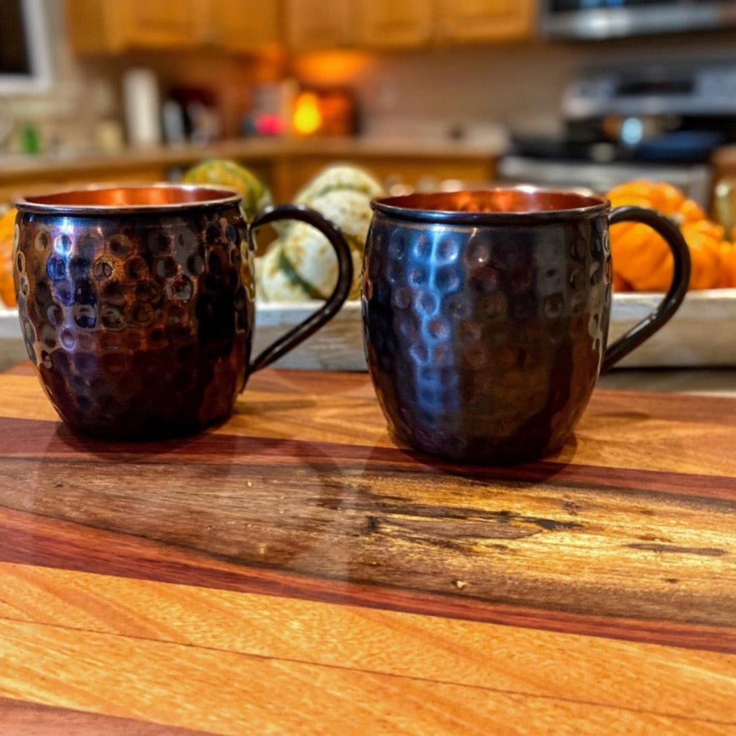 Vintage Hammered Copper Mug - Fish On! Custom Rods